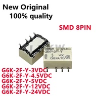 5PCS G6K-2F-Y-3VDC G6K-2F-Y-4.5VDC G6K-2F-Y-5VDC G6K-2F-Y-12VDC G6K-2F-Y-24VDC 3V 4.5V 5V 12V 24V In