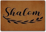 Funny Welcome Doormat for Entrance Way Indoor Floor Rug(23.7 x 15.9 inch) Shalom Rubber Non-Slip Bac