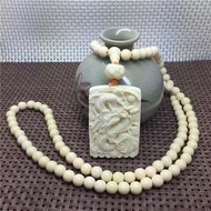 Dây Chuyền Hạt Ngọc Trai Tự Nhiên 108 Hạt Dây Chuyền Nam Nữ Phong Cách Cặp Đôi Mặt Dây Chuyền Guanyi