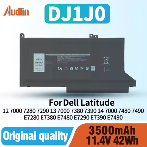 DJ1J0 Laptop Battery for Dell Latitude 12 7280 7290 E7280 E7290 13 7380 7390 E7380 E7390 14 7480 749