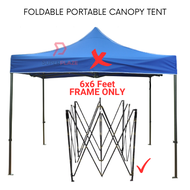 Frame Set Only 6x6 Feet Foldable Canopy Tent Gazebo Folding Portable Tent