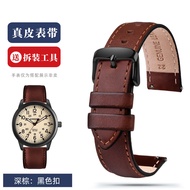 สายนาฬิกาแคนวาสหนังแท้สําหรับรุ่น TIMEX T49963 T49961 T49962 อินเตอร์เฟซตรง 20 มม. สําหรับผู้ชาย