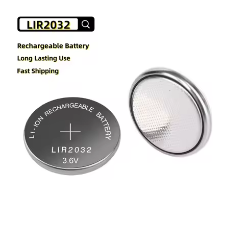 2-10PCS LIR2032 Rechargeable Battery 2032 Lithium charging Can Replace CR2032 for watches