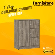 Furnistore 4 Doors Children wardrobe/Almari/High Quality Children Wardrobe / Almari Kanak/ Almari Ba