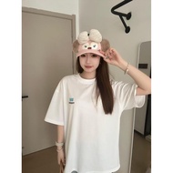 COD Special Offer [220g Pure Cotton+Back Collar] 2025 Summer New Style Printed Short-Sleeved T-Shirt