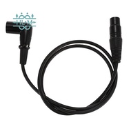 ★In stock-Right Angle Male to Female XLR Cable, Microphone Cord, DMX Signal Wire Cord for Equilibriu