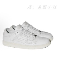 2025 New HOT 【Original】 Amiri กระดูกบุคลิกภาพแฟชั่นแนวโน้มผู้ชายและผู้หญิงรองเท้ากีฬาลำลองต่ำรองเท้า