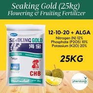 Pherotools 25KG SeaKing Gold NPK Fertilizer (Baja 12/10/20 + Sulfur) Baja Bunga Baja Buah Baja Durian Baja Ros Gardening