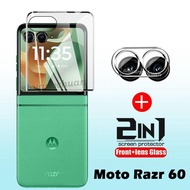 2‑in‑1 For Motorola Moto Razr 60, HD Clear Anti‑Fingerprint Outer Screen Protective Film Moto Edge 7