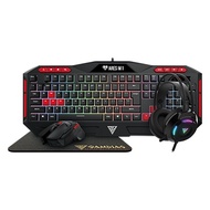 GAMING KEYBOARD MOUSE HEDSET COMBO GAMDIAS POSEDON M2 RGB 4 IN 1