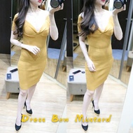 [Ready] DRESS BOWI RAJUT SEKSI KNIT PARTY | DRESS CANTIK WANITA