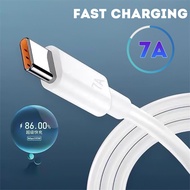 7A 66W Type C USB Cable Super Fast Charg Cable for Huawei Mate 40 30 P30 P40 Pro Xiaomi Samsung Fast Charging USB Charger Cables Data Cord