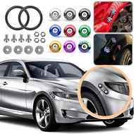 2PC JDM CAR FRONT REAR BUMPER WASHER HOLDER Aluminium Nut Screw Rubber Band Bumper Clip bonnet axia 