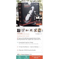 Original Geemy GM-6008 RECHARGEABLE Professional Hair Clipper