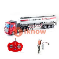 I know 1:48 RC Dump Truck Toy Die-cast Remote Control Construction Car Heavy Transport Trucks Engine