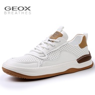 GEOX_รองเท้าผู้ชายฤดูร้อน รองเท้ากีฬา ระงับกลิ่นกายผู้ชายระบายอากาศรองเท้าสีขาวขนาดเล็กผู้ชายรองเท้าตาข่าย