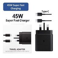 45w Charger For Samsung Type C To Type C Adapter With Cable Support Super Fast Charging