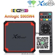 X96mini S905W4 安卓9.0電視機頂盒2.4G5G 智能播放器 雙頻WiFi網絡播放器