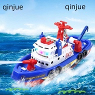 QINJUE Electric Ship Toy, Realistic LED Light Sound Cruise Ship Toy,  Automatic Steering Flashing Li