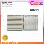 ZL 804 Plastic Fan Filter Dimensions 204 x 204 mm - CwNs