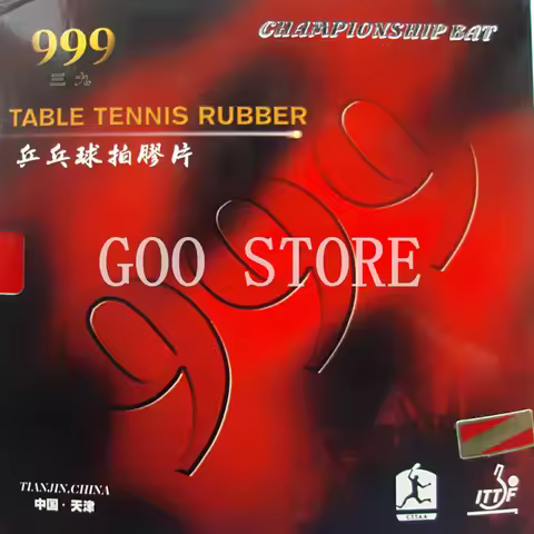 999 Table Tennis Rubber pips-in 999T Original Table Tennis Ping Pong Rubber with Sponge 2.2mm H44-45