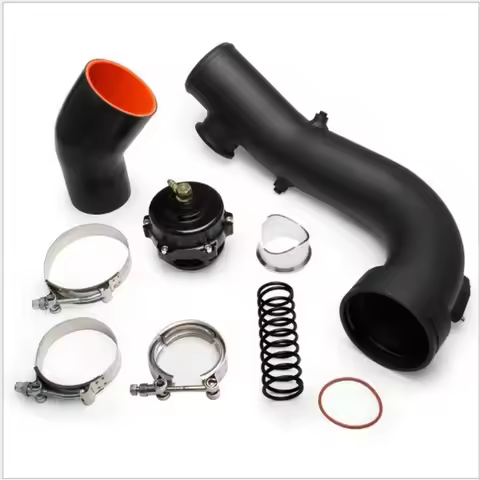 Turbo Charge Pipe Kit 50mm Aluminum Boost Tube for BMW N54 E88 E90 E92 135i 335i Performance Intake 