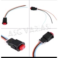 TOMBOL Hazard SWITCH DIM UNIVERSAL SWITCH HAZARD ON OFF Button SWITCH LED Motorcycle Car Motorcycle 