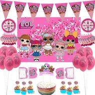 LOL birthday party decoration supplies package LOL birthday decoration children's birthday supplies 
