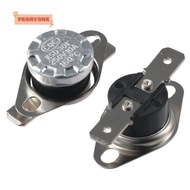PEONYTWO 2pcs Temperature Switch, Normally Closed 160°C/320°F Thermostat, Durable Sliver N.C Adjust KSD301 Temperature Controller