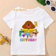 T Shirt For Boys clothing Kid Short Sleeve children tops Girls Clothes baby 1 2 3 4 5 6 7 birthday H