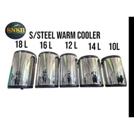 STAINLESS STEEL WATER DISPENSER 10L/12L/14L/16L/18/WARM COOLER