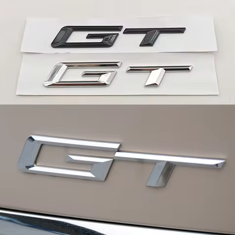New 3D ABS Car Styling Logo GT Badge Rear Trunk Sticker Emblem Decals For BMW GT 3 5 6 Series 535i 6
