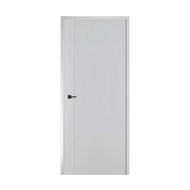 ANYHOME ประตูภายใน UPVC เซาะร่อง HG2 80X200 เทาเจาะ