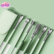 [color] 6 Pcs Ear Cleaner Kits Earpi Stis Earwax Remover Ear Pi Cleaning Ear Cleanser Spoon Earpi Be