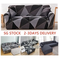 (SG Delivery) Sofa Cover 1/2/3/4 seater L Shape Sofa Cover Universal Sofa Cover Protector