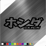 Honda Click  Japanese Sticker decals cut out vinyl sticker
