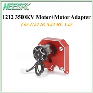 NEEBRC 1212 3500KV Outrunner Brushless Motor 24T Gear With Motor Adapter For 1/24 SCX24 RC Crawler D