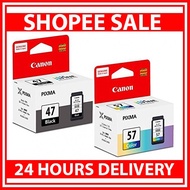 Canon Pg-47 &amp; CL-57S Combo Genuine Ink Cartridge For E400/460/477/480/470/270/3170/410