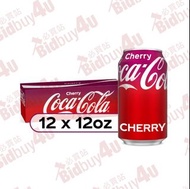 Coca-Cola – Cherry Flavored 12Cans 可口可樂 — 車厘子味 12罐 12oz / 355mL【049000031034】