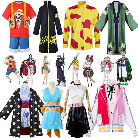 RED Theatrical Version of The World's Singer UTA Uta Cosplay Jacket Luffy Nami Sauron Full Set