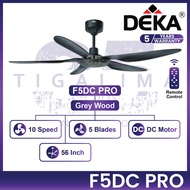 DEKA F5DC PRO 56 Inch 5 Blades 10 Speed Forward + Reverse With DC Motor Remote Control DEKA Ceiling