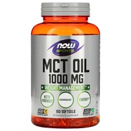 Now Foods Sports MCT Oil 1000mg 150 Softgels Food Supplement Vitamins Medium Chain Triglycerides Car