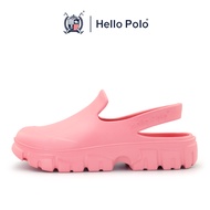 Hello Polo รองเท้ารัดส้นหัวโต แบบสวม ปิดหน้าเท้าพื้นนิ่ม นุ่ม สวมใส่สบาย เหมือนเหยียบขี้ รองเท้าสุขภ