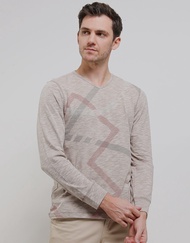 Watchout Kaos Lengan Panjang Pria Print Stripe 117965044