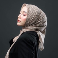Jilbab Hijab Syar'i 130x130 Voal Motif Premium / Kerudung Segiempat