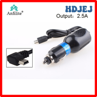 HDJEJ 12V/24V to 5V/2A 2.5A Car GPS Navigator Radar Charger Mini USB Interface Adapter Power Charger Adapter Cable #5510 RSRWR