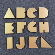 Three-Dimensional Art Font Table Number Floor English Alphanumeric Sign Signage Nordic Style Welcome