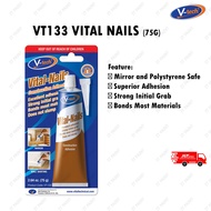 V-Tech Wood Silicone Vital Nail Glue VTECH VT-133 Nail Free Glue Gam Wainscoting Skirting Gam Cermin