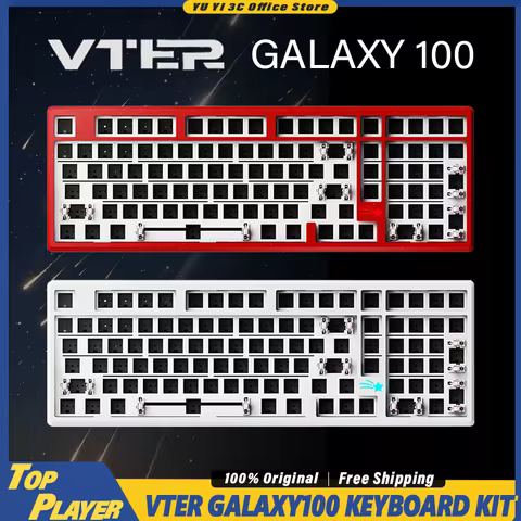 VTER Galaxy100 Keyboard Kit Support BT 2.4G Wireless 8000mAh Long Life Battery Dynamic RGB PBT Keyca