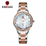 Kademan Rose Gold Ladies Watch Stainless Steel Ladies Bracelet Watch Female Clock Relogio Feminino Montre Femme